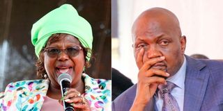 Jayne Kihara and Moses Kuria