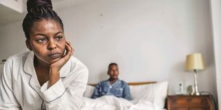 Couple in bed