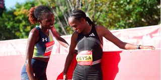 Sharon Lokedi and Hawi Feysa