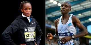Brigid Kosgei and Sabastian Sawe
