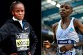 Brigid Kosgei and Sabastian Sawe