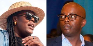 Winnie Odinga and Raila Odinga Junior.