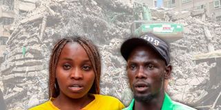 Collapsed building