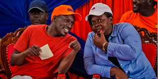 Gladys Wanga and Simba Arati