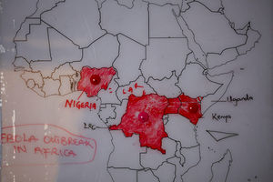 ebola map africa