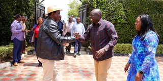 Rigathi Gachagua and Kalonzo Musyoka 