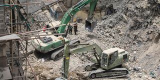 eastleigh building collapse site 