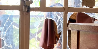 broken window