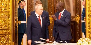 Vladimir Putin and William Ruto