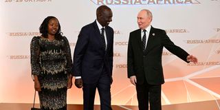 Vladimir Putin and William Ruto
