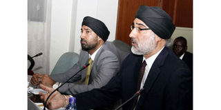West Kenya Sugar Company chairman Jaswant Rai (right) and CEO Tejveer Rai.